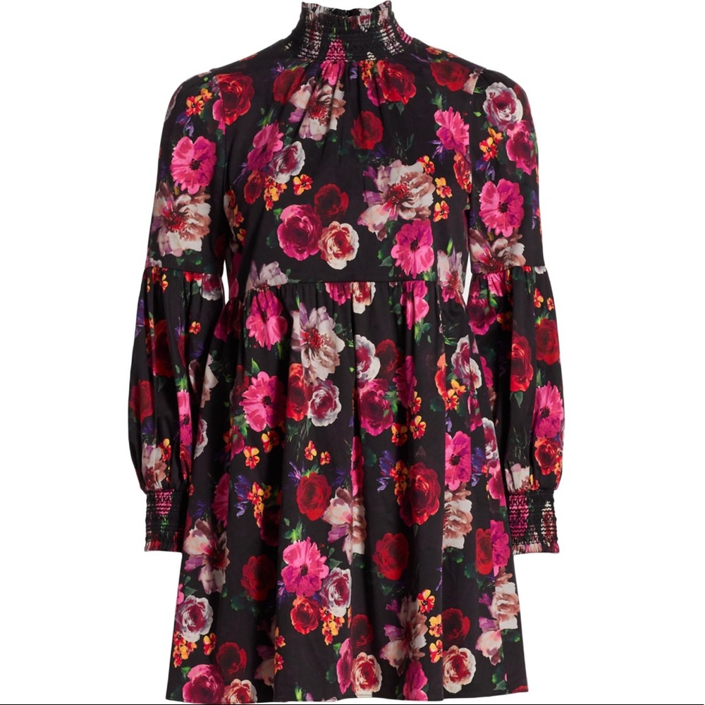 Alice + Olivia- Thea Floral Babydoll Dress - Gently Used & In Great Condition!